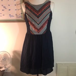 My Michelle Navy Skater Dress